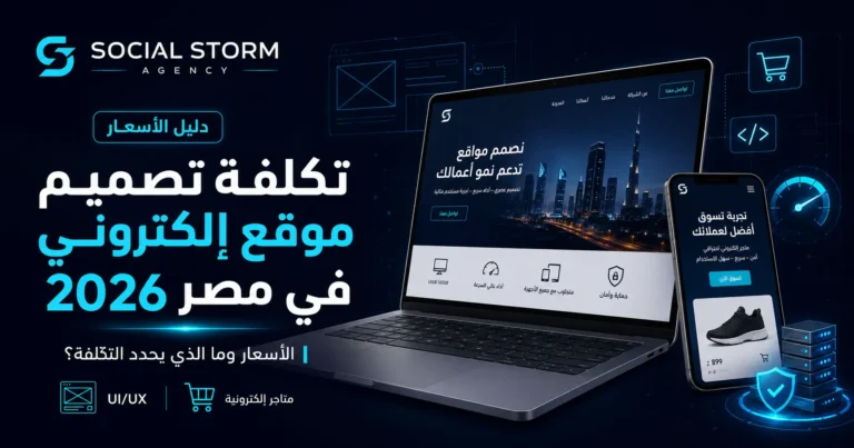 تكلفة تصميم موقع إلكتروني في مصر 2026: الأسعار وما الذي يحدد التكلفة؟