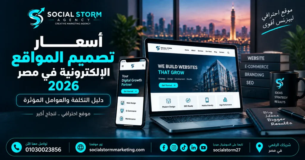أسعار تصميم المواقع الإلكترونية في مصر 2026