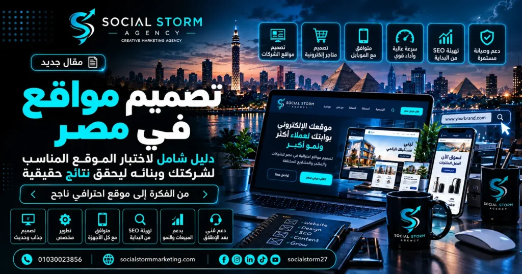 تصميم مواقع في مصر | دليل اختيار الموقع المناسب لشركتك